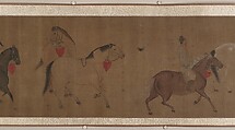 Eight Horses, Unidentified artist, Handscroll; ink and color on silk, China