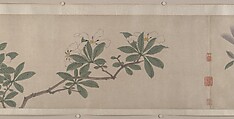 Flowers of the Four Seasons, Shen Zhou (Chinese, 1427–1509), Handscroll; ink and color on paper, China