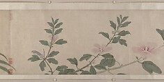 Flowers of the Four Seasons, Shen Zhou (Chinese, 1427–1509), Handscroll; ink and color on paper, China