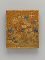 Box with Design of Chrysanthemums by a Stream, Sprinkled gold on lacquer (maki-e), Japan