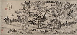 Invitation to Reclusion at Jingxi, Dong Qichang (Chinese, 1555–1636), Handscroll; ink on paper, China