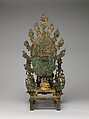 Buddha Maitreya (Mile) Altarpiece, Gilt bronze, China