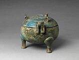 Ritual Tripod Cauldron with Cover (Ding), Bronze, China