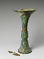Wine beaker (gu), Bronze, China