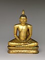 Buddha Seated in Meditation, Copper alloy with gilding, Sri Lanka. western regions
