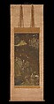 Descent and Return of Amida to Western Paradise with a Believer's Soul (Gōshō mandara), Hanging scroll; ink and color on silk, Japan