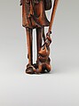 Netsuke of Ashinaga and Tenaga with an Octopus, Wood, Japan