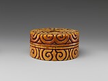 Box with pommel scrolls, Ivory, China