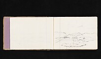 Flower, Plant and Landscape Sketches from Life, Xie Zhiliu (Chinese, 1910–1997), One bound, navy fabric-covered volume; ink, pencil on paper, China