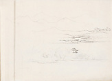 West Lake, Hangzhou, Xie Zhiliu (Chinese, 1910–1997), Sheet from a sketchbook; pencil and ink on paper, China