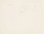 Studies for a Self-Portrait, Xie Zhiliu  Chinese, Sheet from a sketchbook; pencil on paper, China