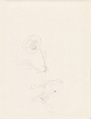 Pansy, Xie Zhiliu  Chinese, Sheet from a sketchbook; pencil on paper, China