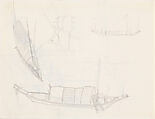 Boats, Xie Zhiliu  Chinese, Sheet from a sketchbook; pencil on paper, China