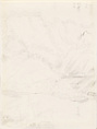 Mount Tongjun and the Tianmu Stream, Xie Zhiliu  Chinese, Sheet from a sketchbook; pencil on paper, China