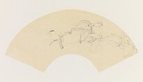 Bird on a Branch, Xie Zhiliu  Chinese, Drawing; pencil on tracing paper, China