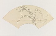 Flowering Plant after Chen Hongshou, Xie Zhiliu Chinese, Drawing; ink with pencil and charcoal underdrawing on tracing paper, China