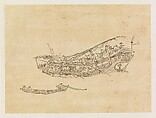 Boats, Xie Zhiliu Chinese, Drawing; ink on transparent paper, China