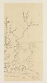 Rock, Bamboo, and Bird on a Branch, after Chen Hongshou, Xie Zhiliu Chinese, Drawing mounted as a hanging scroll; ink on tracing paper, China