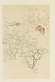 Peonies and Butterflies, Xie Zhiliu  Chinese, Drawing mounted as a hanging scroll; ink and color on paper, China