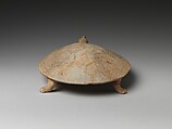 "Inkstone" and cover in the shape of a turtle, Earthenware, China