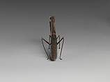 Incense Burner in Form of a Praying Mantis, Iron, gold, lining of silver, Japan