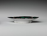 Dish with Floral Design, Porcelain with underglaze blue and polychrome glazes (Hizen ware, Matsugatani type), Japan