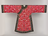 Woman’s robe with butterflies, Silk embroidery on silk satin, China