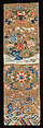 One of a Pair of Chair Strips with Auspicious Patterns, Tapestry-woven (kesi) silk and metallic thread, China