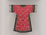 Woman’s robe with butterflies, Silk embroidery on silk satin, China