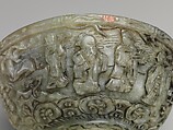 Bowl with Shoulao, God of Longevity, Jade (nephrite), China