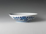 Dish with Hydrangeas, Porcelain with underglaze blue decoration (Hizen ware, Nabeshima type), Japan