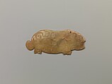 Plaque in the shape of an animal, Jade (nephrite), China