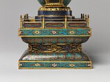 Reliquary, Cloisonné enamel and bronze, China