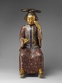 Seated Figure (one of a pair), Cloisonné enamel, China