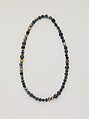 Necklace, Amber, serpentine, and soda glass, Japan