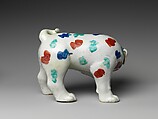 Dog, Porcelain with overglaze enamels (Hizen ware, Kakiemon type), Japan