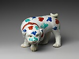 Dog, Porcelain with overglaze enamels (Hizen ware, Kakiemon type), Japan