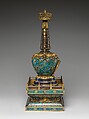 Reliquary, Cloisonné enamel and bronze, China