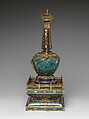 Reliquary, Cloisonné enamel and bronze, China
