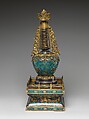 Reliquary, Cloisonné enamel and bronze, China