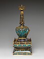 Reliquary, Cloisonné enamel and bronze, China
