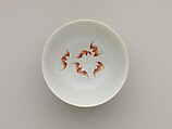 Bowl with imaginary composite flowers, Porcelain painted with overglaze enamels (Jingdezhen ware), China