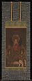 Shaka (Shakyamuni) Triad, Hanging scroll; ink, color, and gold on silk, Japan