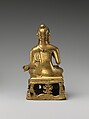 Seated Shakyamuni, Bronze, India (Jammu & Kashmir, ancient kingdom of Kashmir)