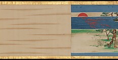 Tale of a Strange Marriage (Konkai Zoshi), Ukita Ikkei (Japanese, 1795–1859), Handscroll; ink and color on paper, Japan