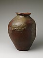 Storage Jar, Stoneware with natural ash glaze (Tanba ware), Japan