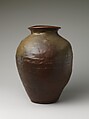 Storage Jar, Stoneware with natural ash glaze (Tanba ware), Japan