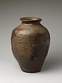 Storage Jar, Stoneware with natural ash glaze (Tanba ware), Japan