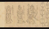 Scroll of Mudras, Handscroll; ink on paper, Japan