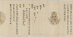 Scroll 9 of Collected Iconography (Zuzōshō): Ten (Devas), Handscroll; ink and color on paper, Japan